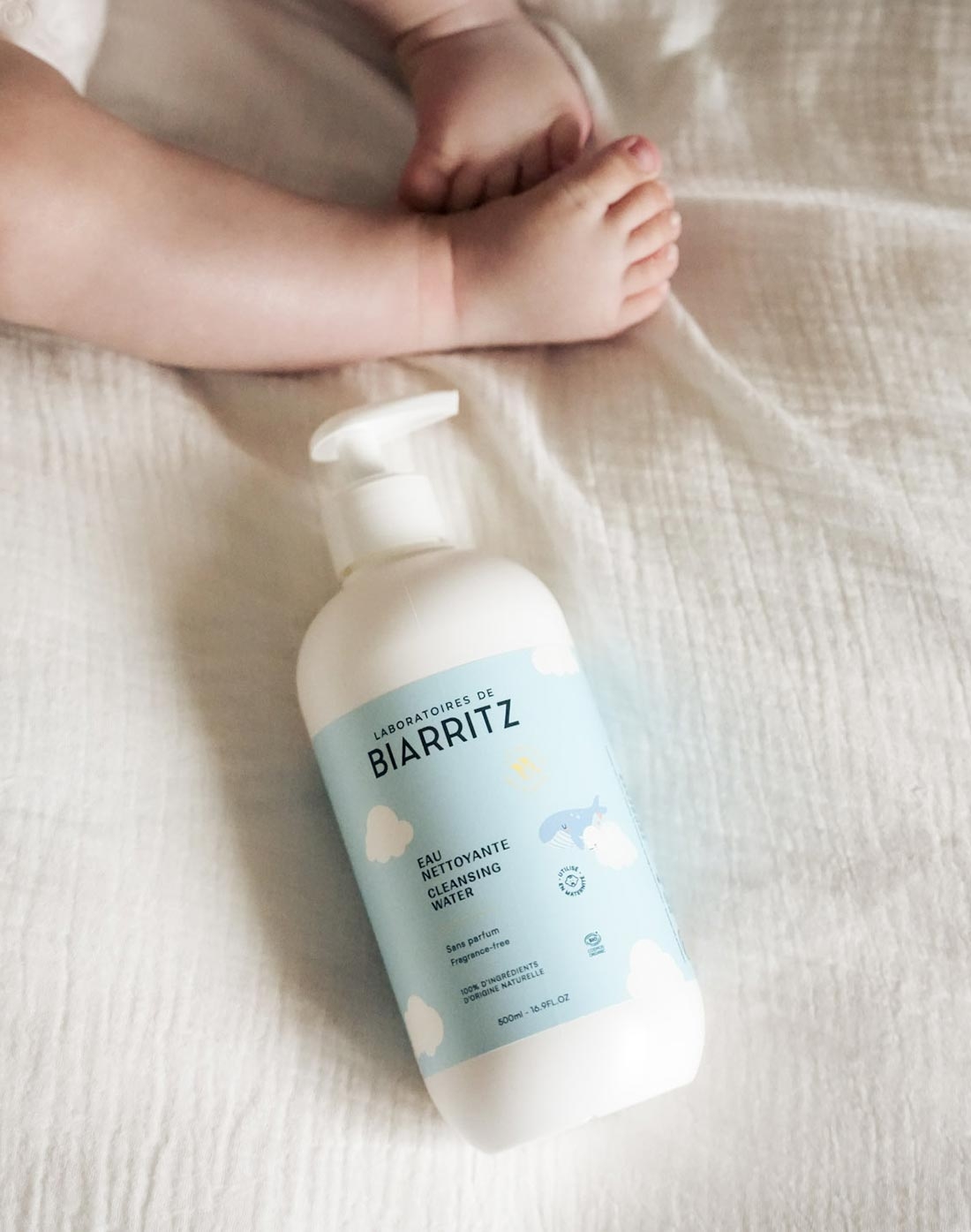 Duo Eau nettoyante bébé