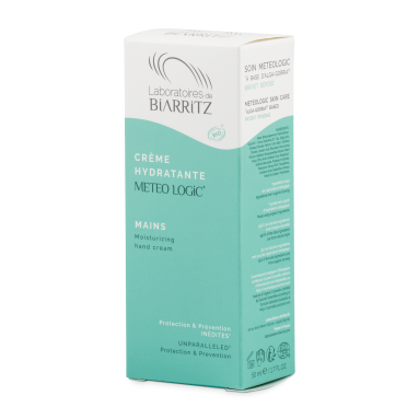 Crème hydratante Mains certifiée Bio
