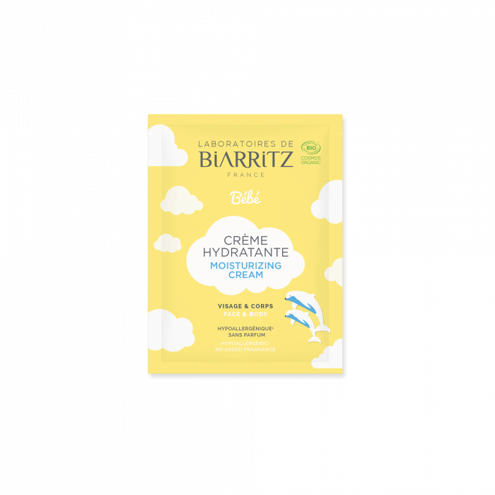 Échantillon Alga Natis crème hydratante - sachet 4 ml sur encart
