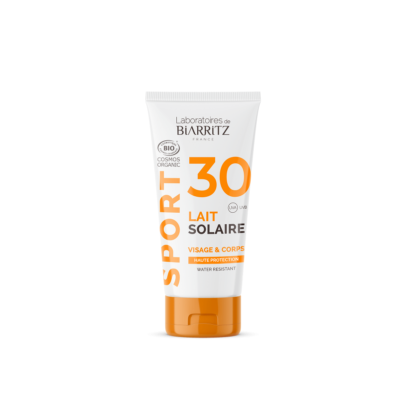 Lait Solaire SPF30 certifié Bio - Sport - Voyage
