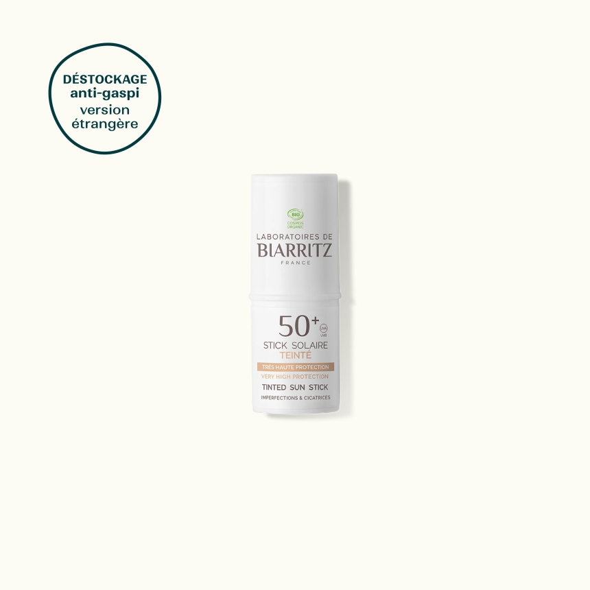 Stick solaire teinté SPF50+...