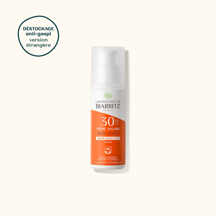 crème solaire visage non comédogène