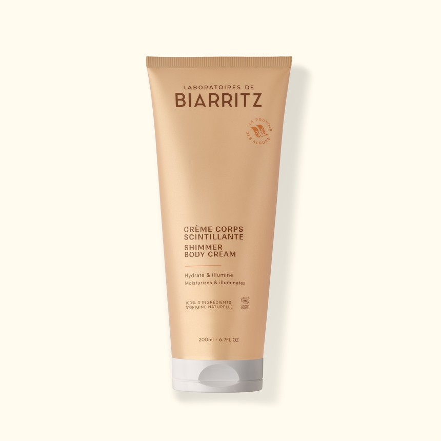 Crème corps scintillante certifiée bio - Laboratoires de Biarritz