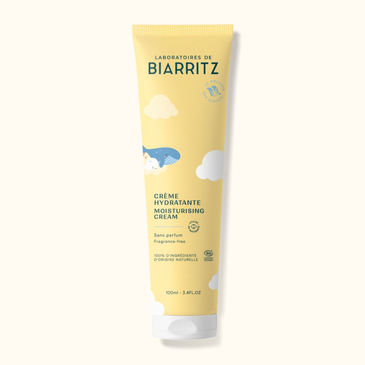 Crème hydratante bébé certifiée bio - Laboratoires de Biarritz