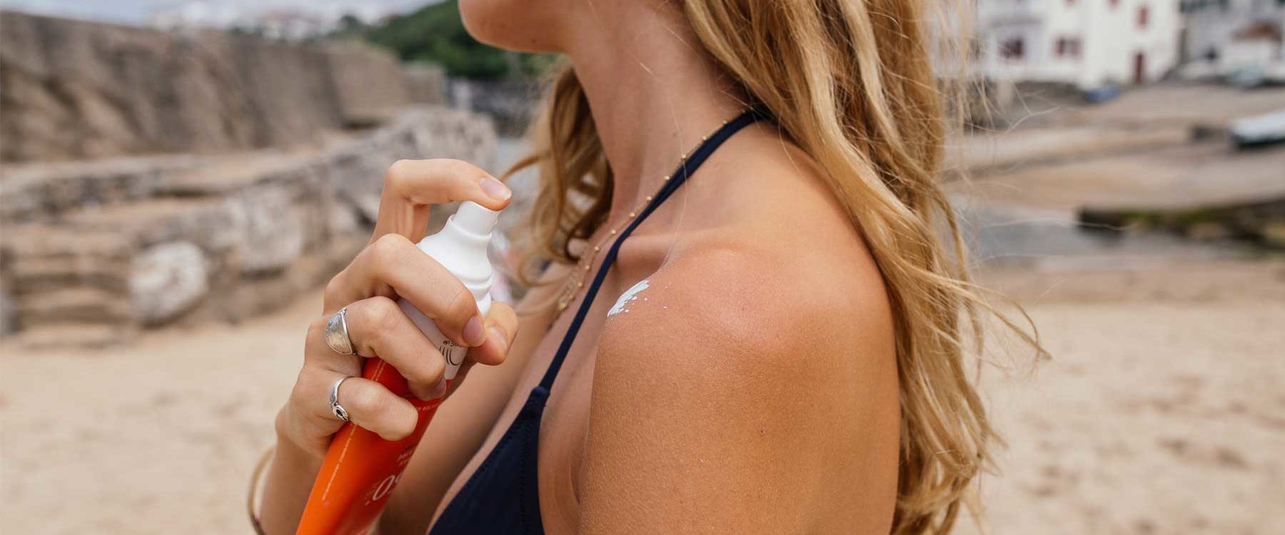 application crème solaire bio