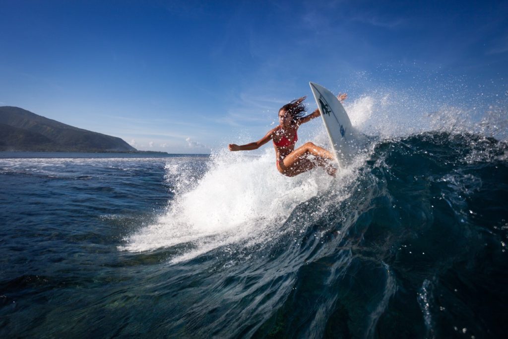 Surf en Polynésie