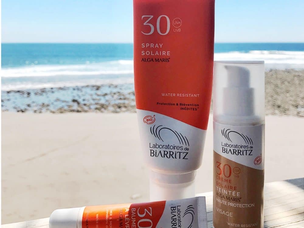 Sunscreen at the beach