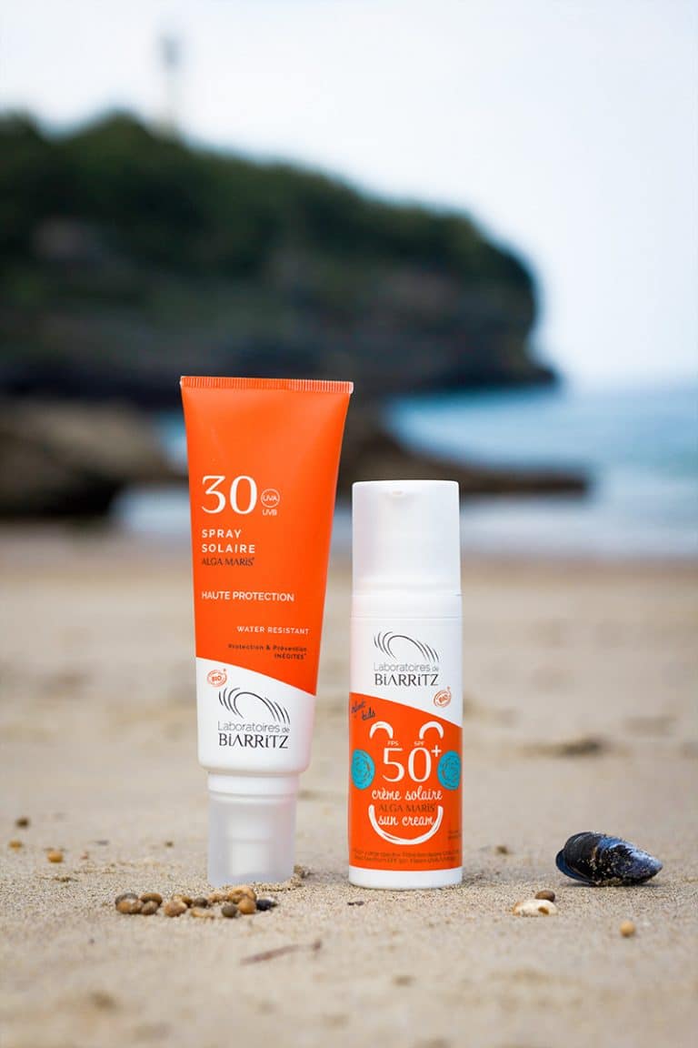 produits alga maris sur la plage