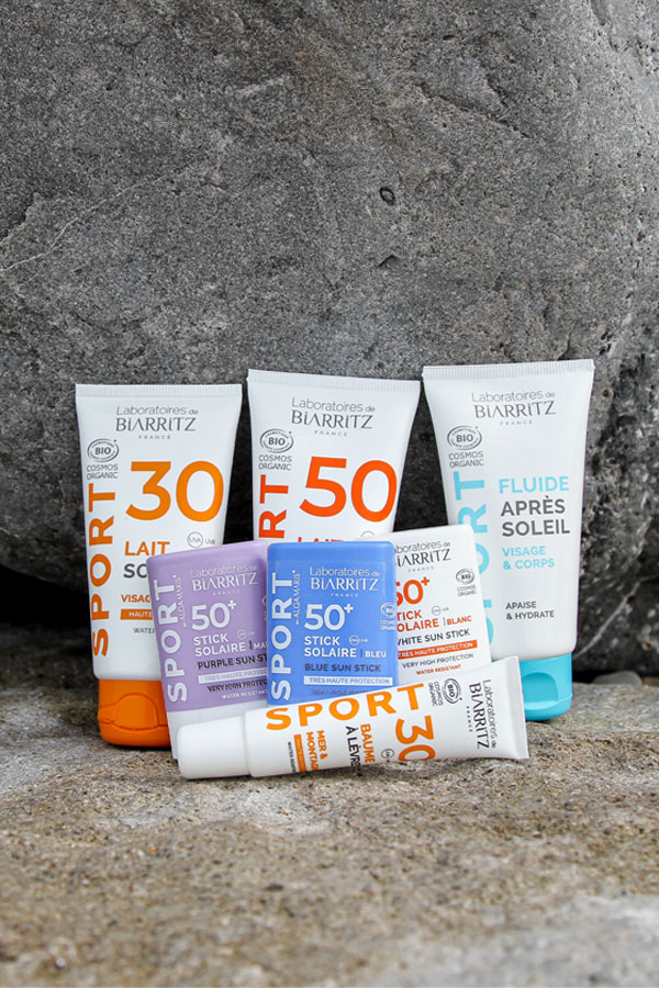 Produits solaires - Gamme Sport - Les Laboratoires de Biarritz