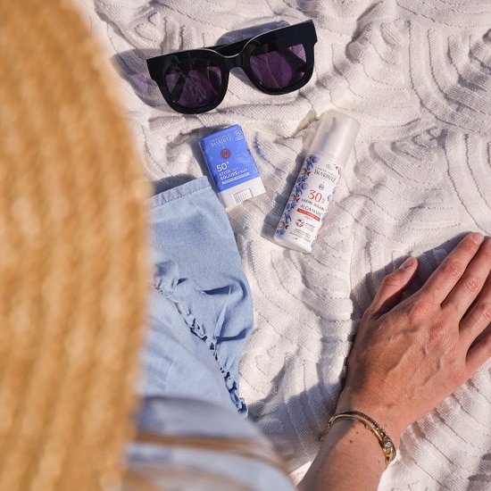 Crème solaire spf30 et stick teinté spf50+ - Collaboration Les Laboratoires de Biarritz x 64