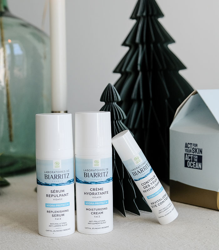 Trio de produits hydratants des Laboratoires de Biarritz