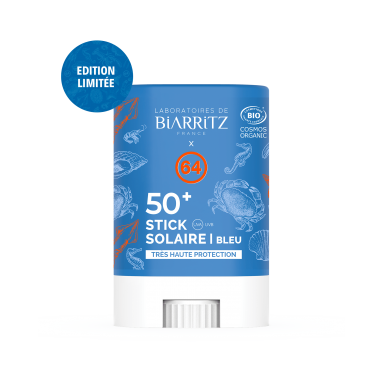 Crème solaire teintée claire dorée Algamaris certifiée bio