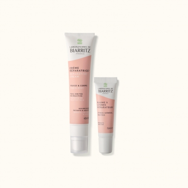 Crème solaire teintée claire dorée Algamaris certifiée bio