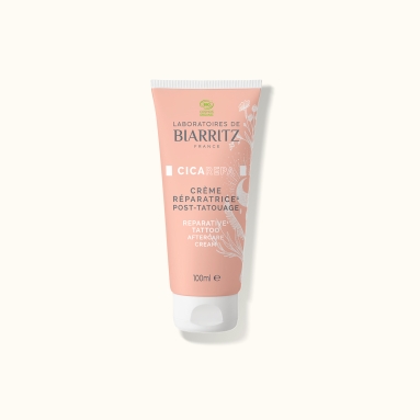 Crème solaire teintée claire dorée Algamaris certifiée bio