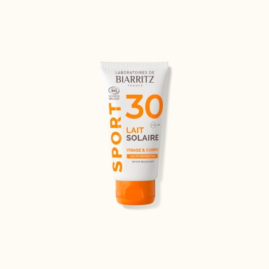 Crème solaire teintée claire dorée Algamaris certifiée bio