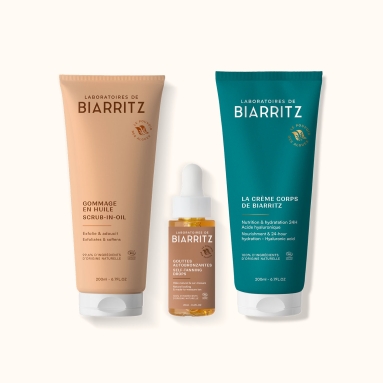 Crème solaire teintée claire dorée Algamaris certifiée bio